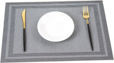 Simple PVC Dining Table Mat, Insulation Mat for Home, Restaurant, Hotel (10Pc Set)